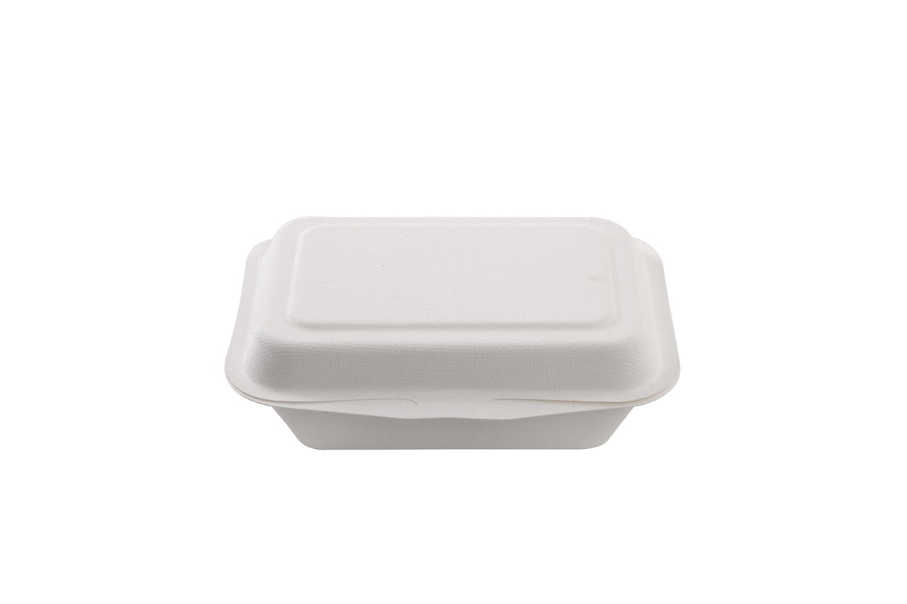 Boîte repas blanche en canne à sucre 700 ml - 800 unités