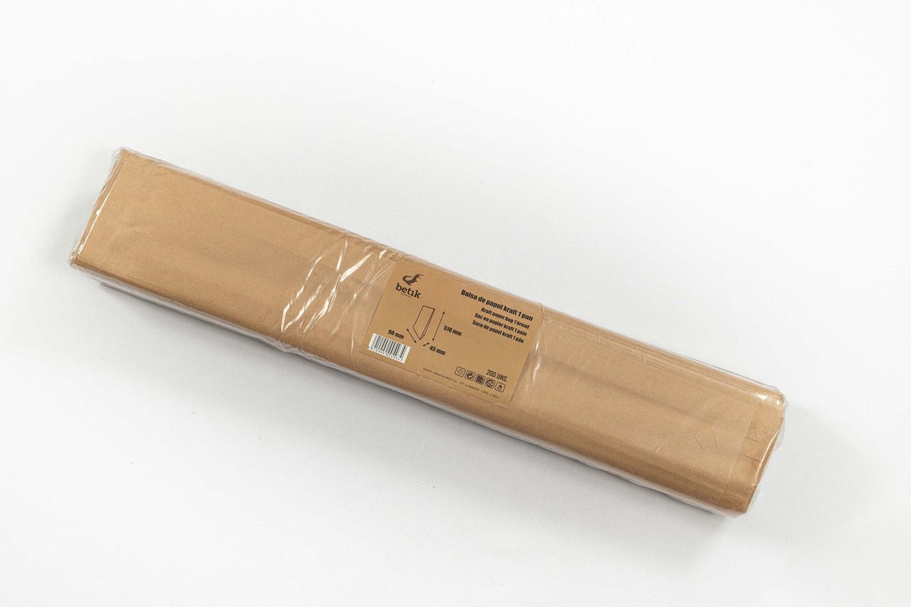 Sac 1 baguette en papier kraft 9 + 4,5 x 51 cm - 1000 unités