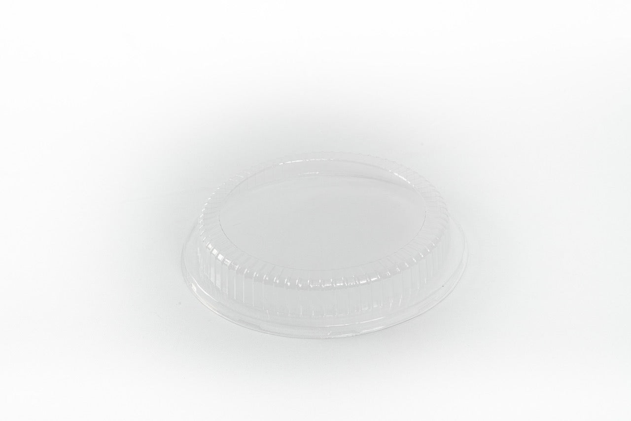 Couvercle en PET pour Assiette ronde à 3 compartiments Ø 26 cm - 200 unités