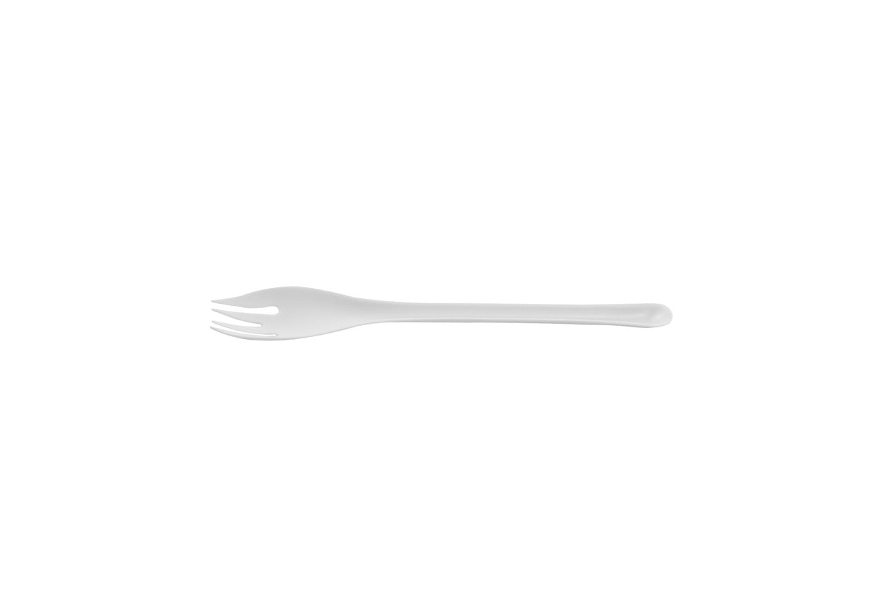 EKO Fourchette blanche en CPLA 17,5 cm - 1500 unités