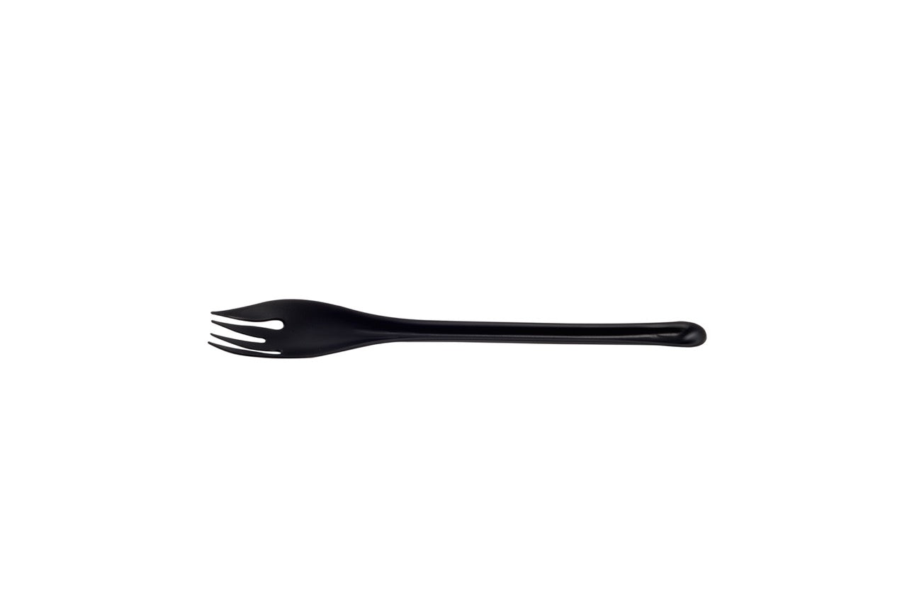 EKO Fourchette noire en CPLA 17,5 cm - 1500 unités
