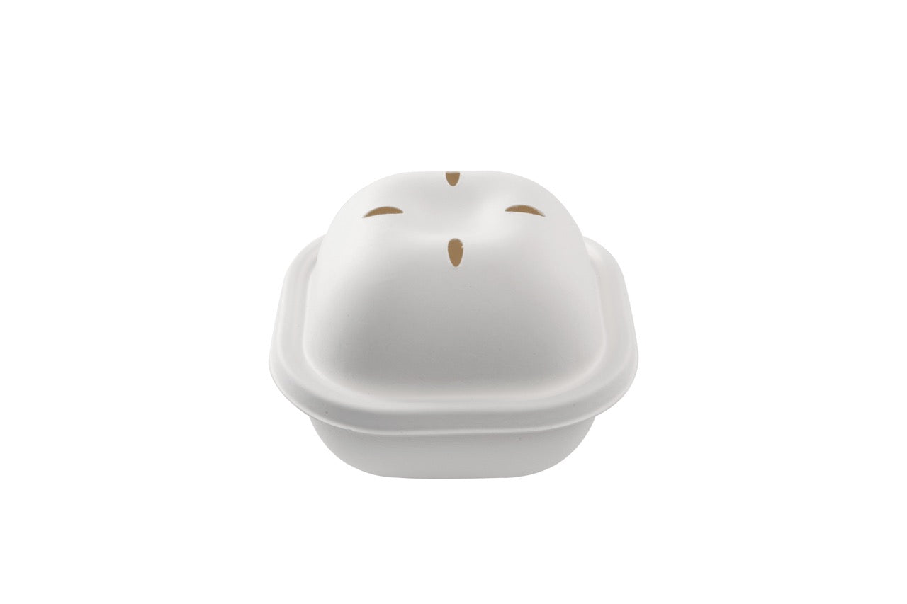 EKO Burger - Boîte Burger blanche en canne à sucre 540 ml - 250 unités