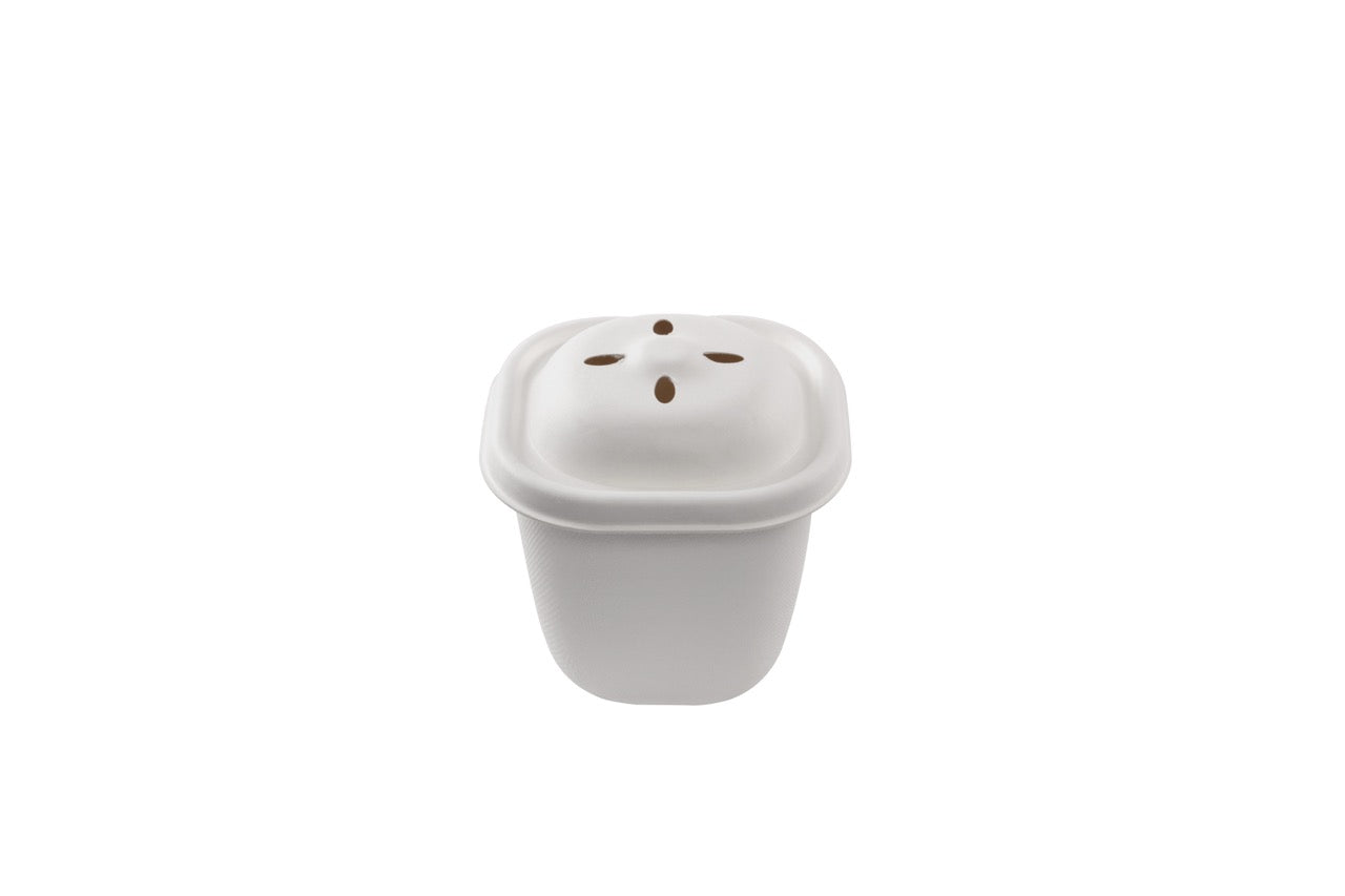EKO Side - Pot a frite blanc en canne à sucre 380 ml - 250 unités
