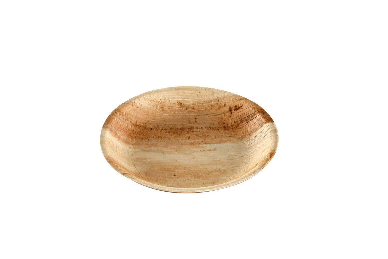Assiette ronde en feuille de palmier Ø 20 cm - 100 unités