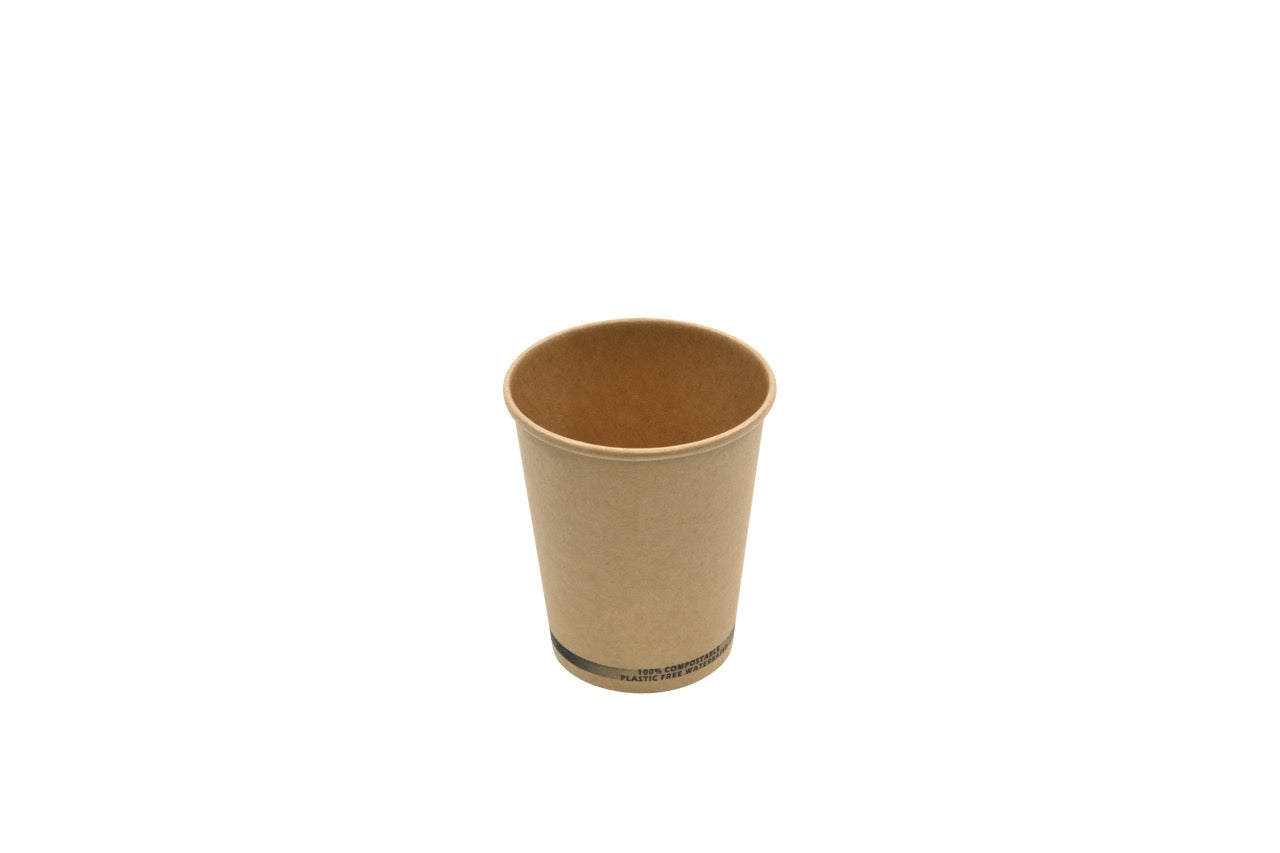 Gobelet en carton kraft SANS PLASTIQUE 240 ml - 1000 unités