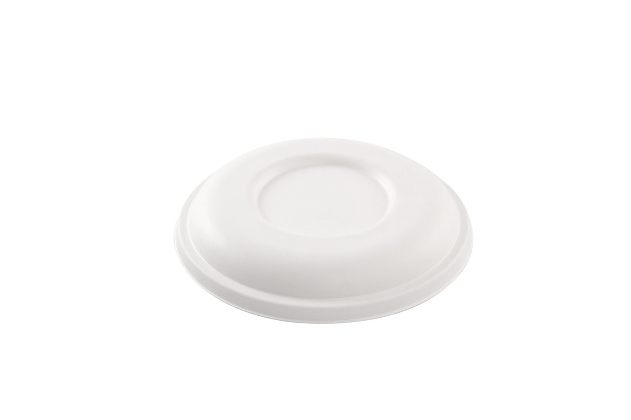 Couvercle blanc en canne à sucre pour Saladier rond 750 / 950 / 1200 ml - 600 unités