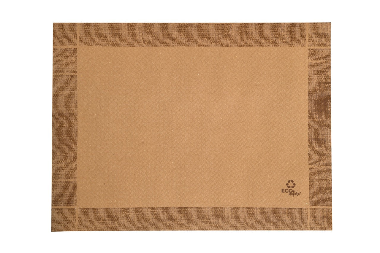 Nappe individuelle en papier kraft 100 g/m² 30 x 40 cm - 1000 unités