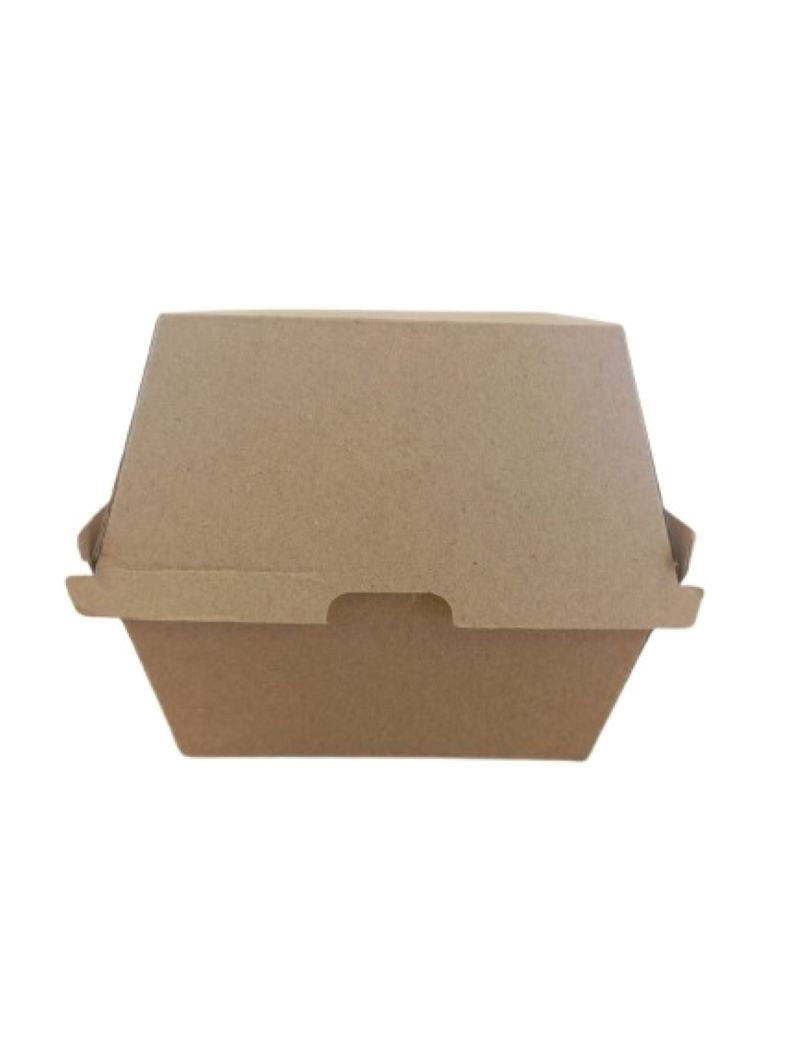 Boîte burger en carton à micro-cannelure 13,5 x 12,5 x 11,5 cm - 300 unités