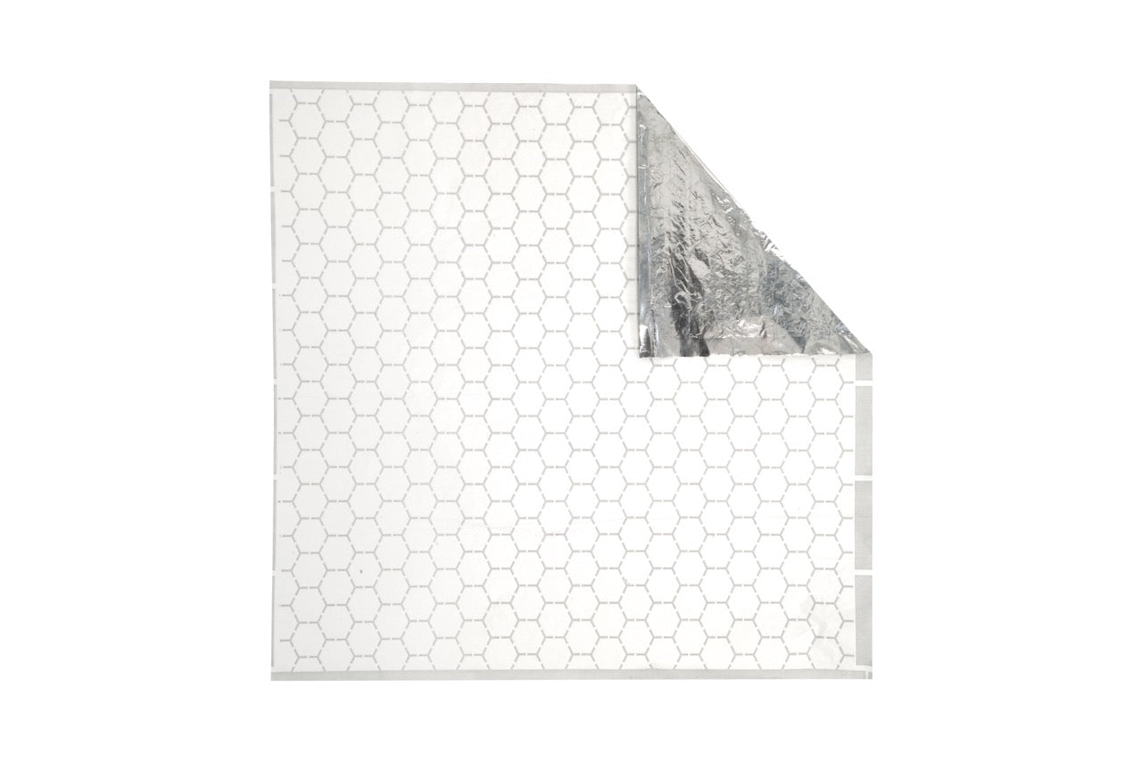 Papier ingraissable thermique à nid d'abeille 35 x 35 cm - 1000 unités