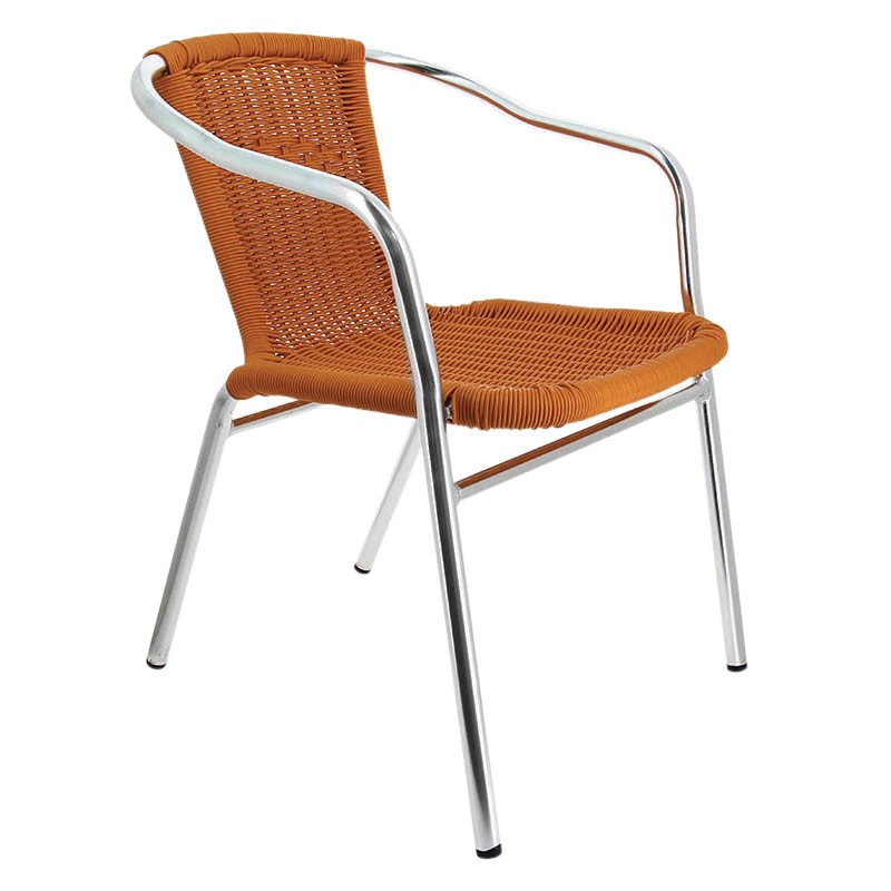 Fauteuil restaurant Blain ORANGE METAL | 1 Unité(s)