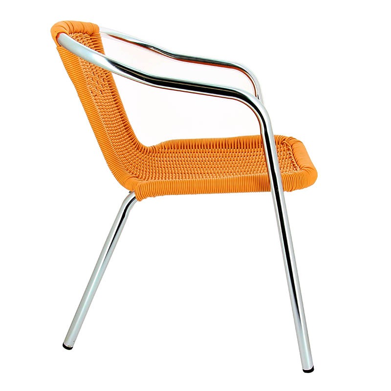 Fauteuil restaurant Blain ORANGE METAL | 1 Unité(s)