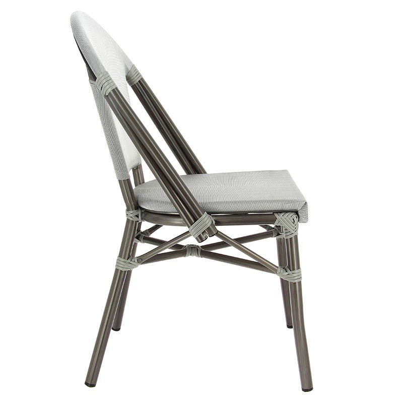 Chaise exterieure restaurant Biarritz GRIS METAL | 1 Unité(s)