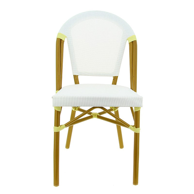 Chaise exterieure restaurant Biarritz BLANC METAL | 1 Unité(s)