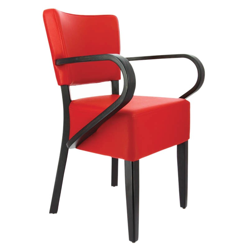 Fauteuil restaurant Amsterdam ROUGE BOIS | 1 Unité(s)