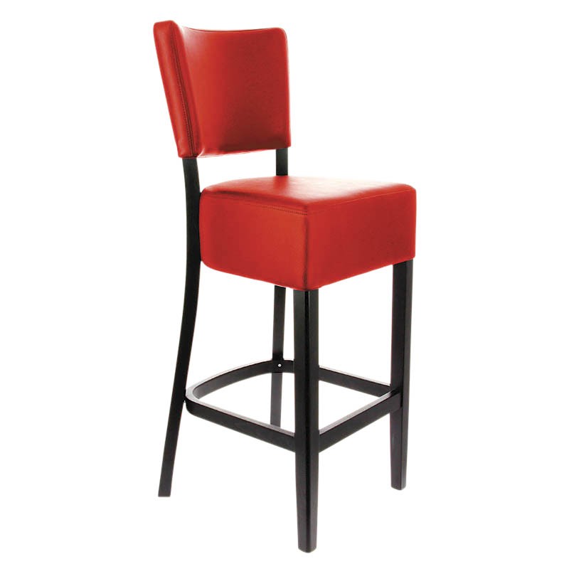 Chaise haute restaurant Amsterdam ROUGE BOIS | 1 Unité(s)