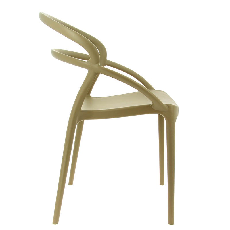 Chaise terrasse Toulon taupe PLASTIQUE | 4 Unité(s)