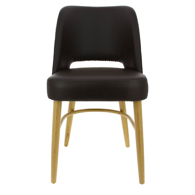 Chaise de restaurant Colisée confort MARRON BOIS | 2 Unité(s)