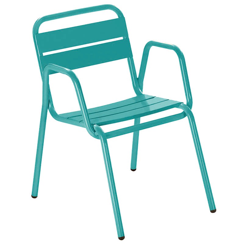 Fauteuil aluminium Avignon BLEU METAL | 4 Unité(s)