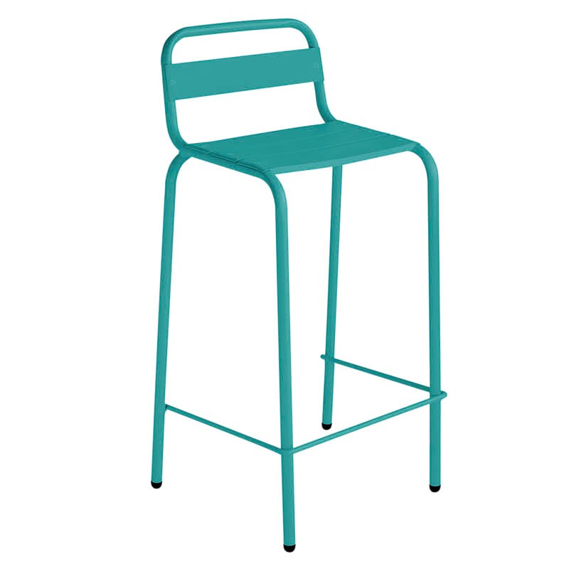 Chaise haute aluminium Avignon BLEU METAL | 3 Unité(s)