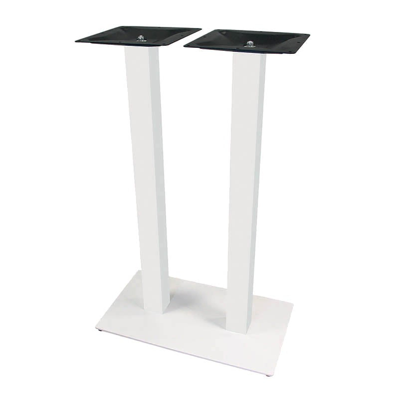 Piètement mange debout double acier blanc Entry BLANC METAL | 1 Unité(s)