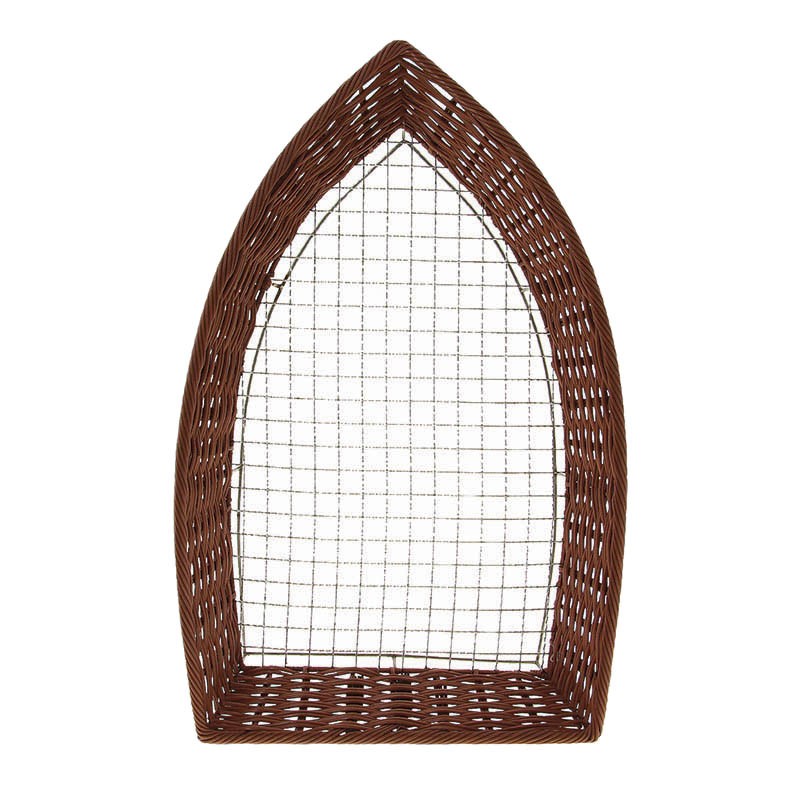Corbeille polypropylène Barque Grille Socle 58x40 MARRON POLYPROPYLENE | 1 Unité(s)