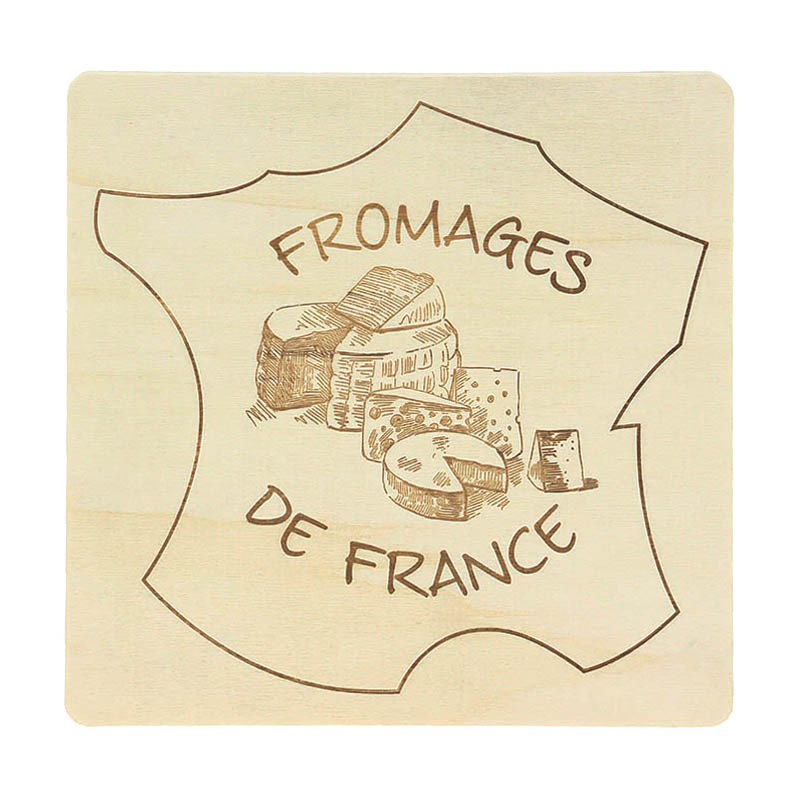 Plateau à fromage bois carré Bosco 25x25 BOIS BOIS | 20 Unité(s)