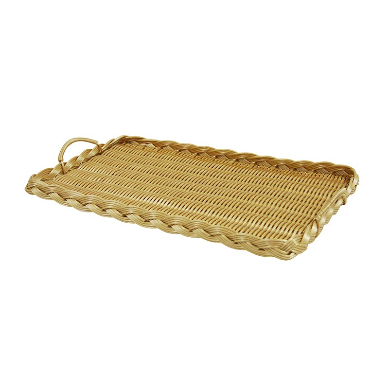 Plateau polypropylène rectangle Epoisse 36x22 MIEL POLYPROPYLENE | 20 Unité(s)
