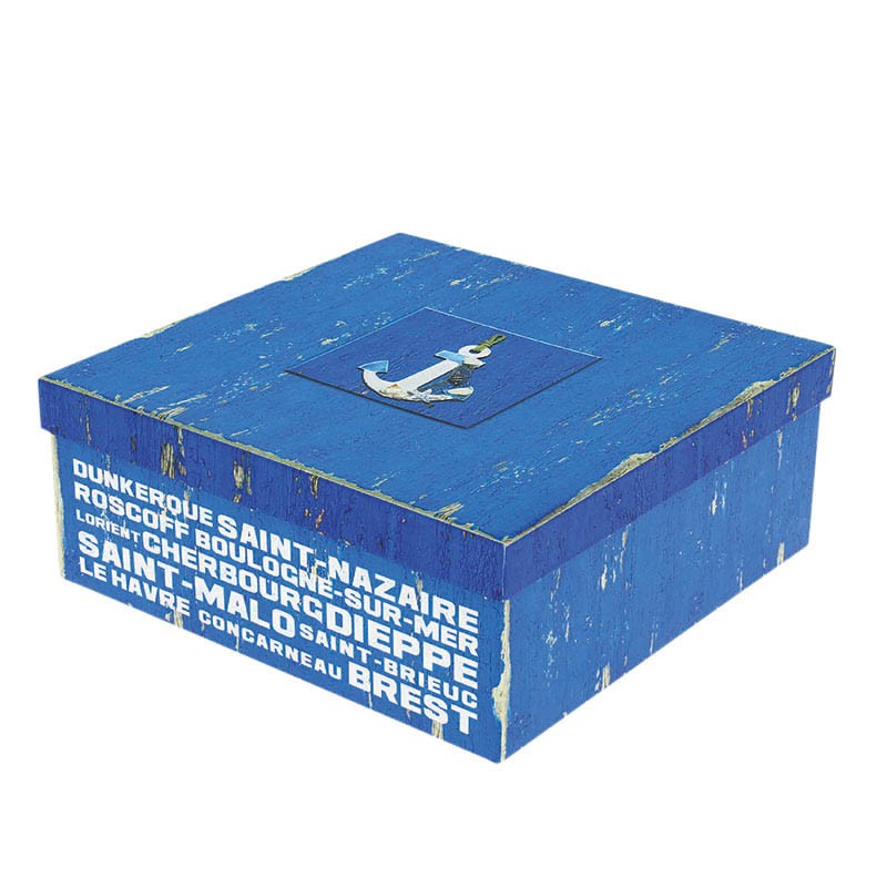 BOITE CARTON AVITAILLEUR CARRE PM BLEU CARTON | 10 Unité(s)
