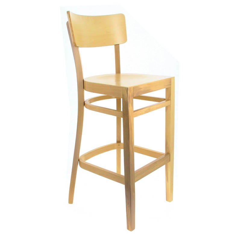 Chaise haute restaurant bois Bastia NATUREL BOIS | 1 Unité(s)