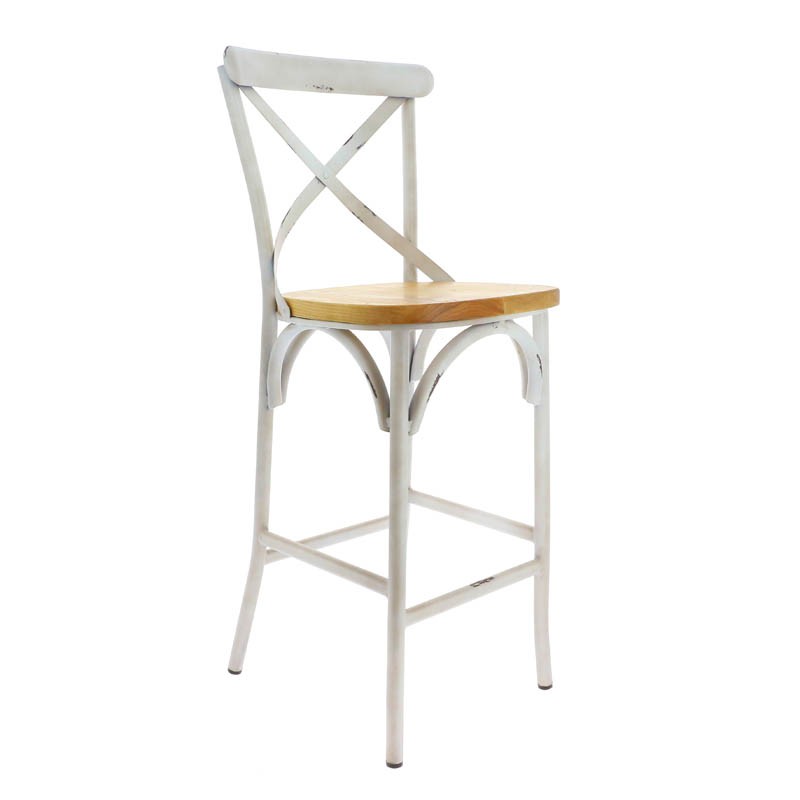 CHAISE HAUTE ONTARIO BLANC METAL | 2 Unité(s)