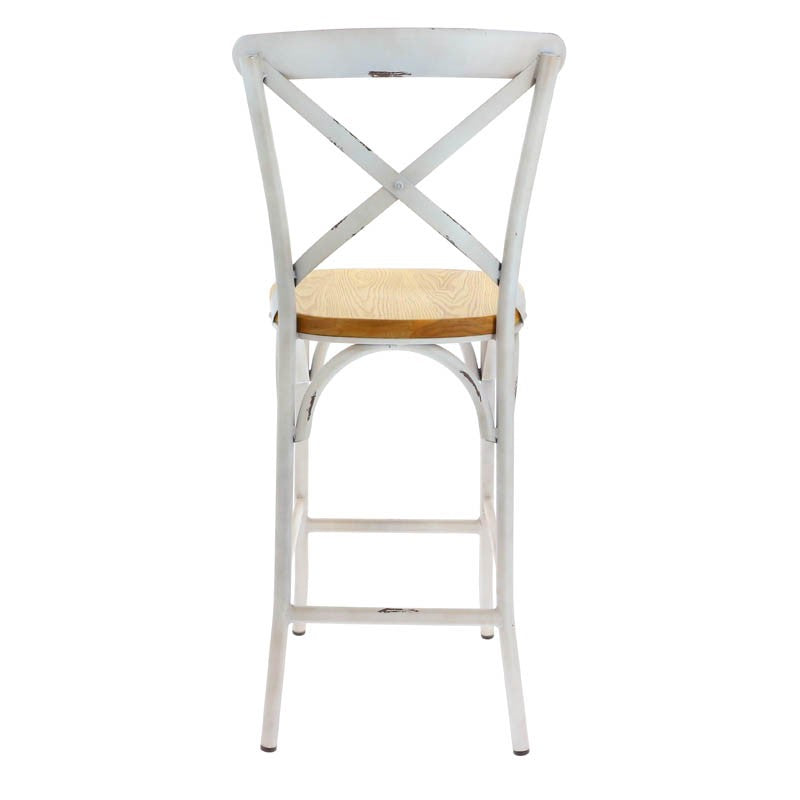 CHAISE HAUTE ONTARIO BLANC METAL | 2 Unité(s)