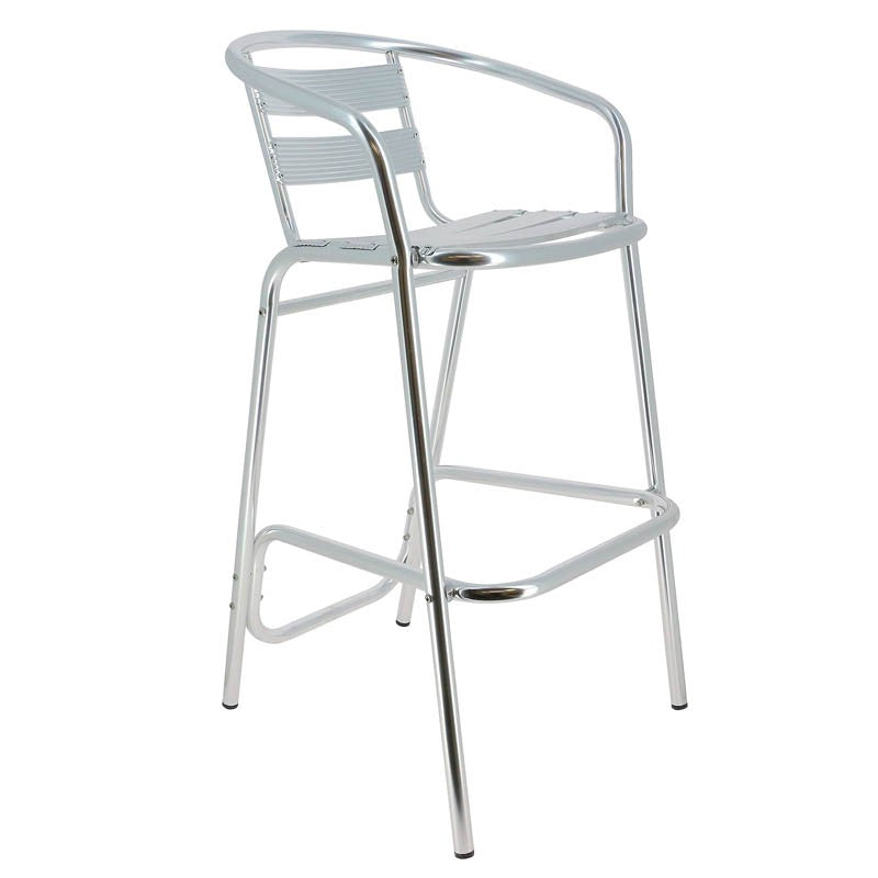 Chaise haute Aluminium Bruxelles GRIS METAL | 1 Unité(s)