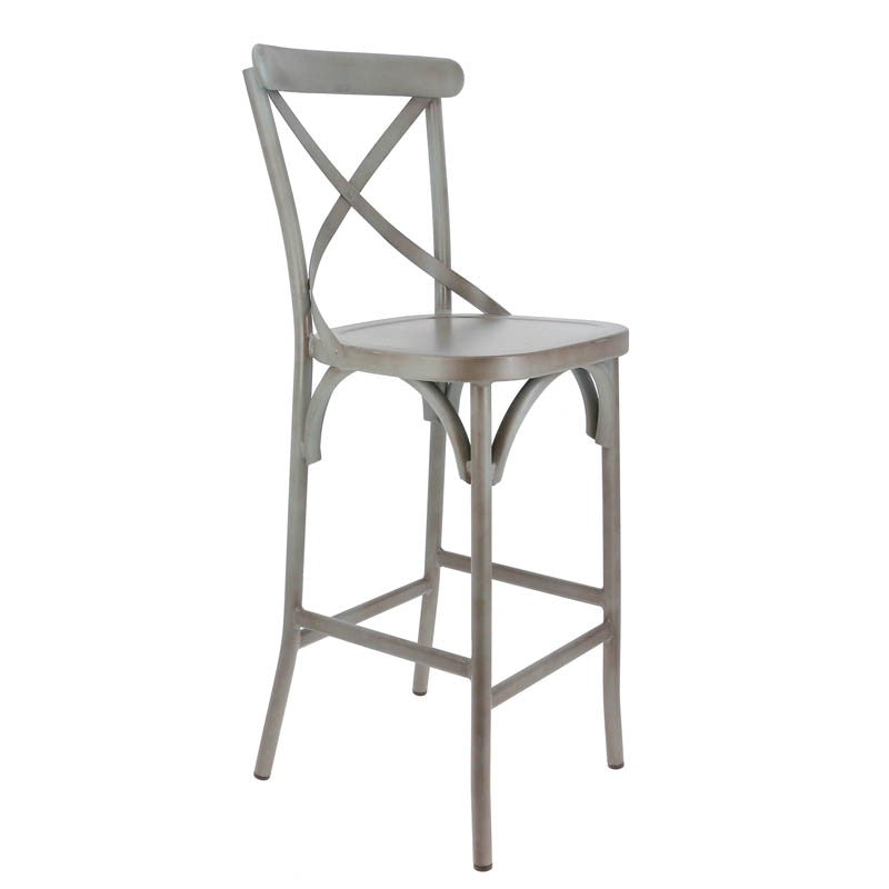 Chaise de bar Bayonne GRIS METAL | 2 Unité(s)
