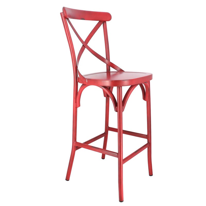 Chaise de bar Bayonne ROUGE METAL | 2 Unité(s)