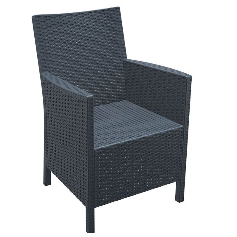 Fauteuil exterieur California GRIS PLASTIQUE | 2 Unité(s)