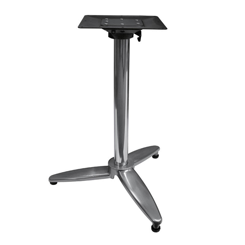 Pieds de table rabattable aluminium Ugine 3 branches GRIS METAL | 1 Unité(s)