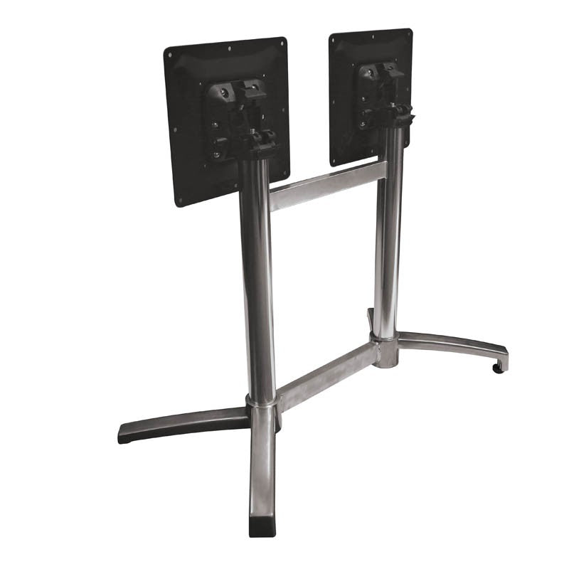 Piètement double rabattable aluminium Calvi GRIS METAL | 1 Unité(s)