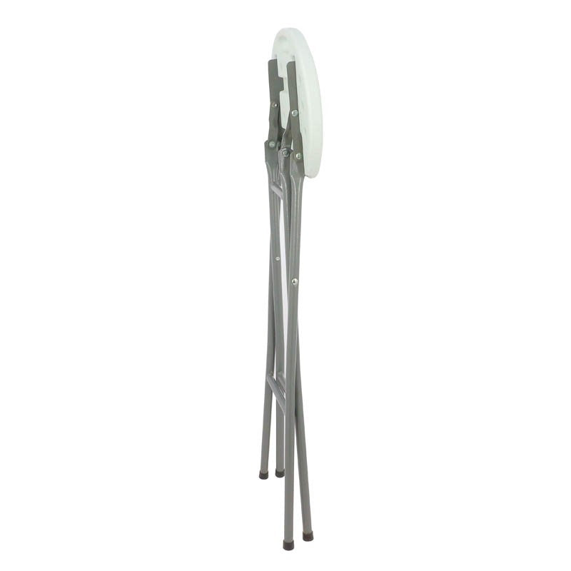 Tabouret pliant haut HDPE Nimes BLANC METAL | 1 Unité(s)