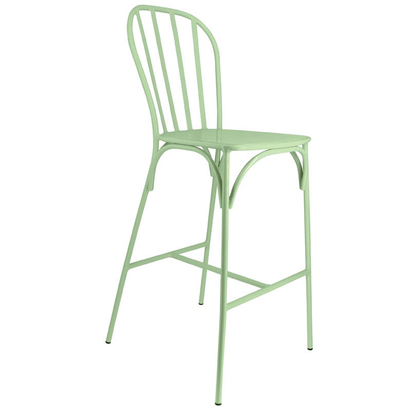 Chaise haute métal Biscarrosse VERT METAL | 2 Unité(s)