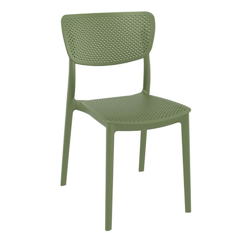 CHAISE LUCY VERT PLASTIQUE | 1 Unité(s)