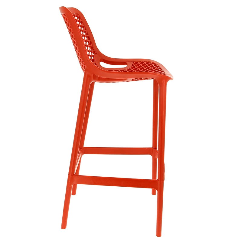 Chaise haute de restaurant exterieure Air ROUGE PLASTIQUE | 4 Unité(s)