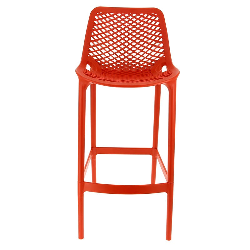 Chaise haute de restaurant exterieure Air ROUGE PLASTIQUE | 4 Unité(s)