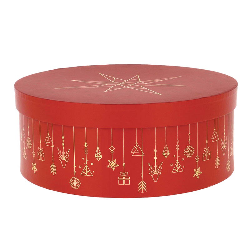Boite à chapeau carton rouge Christmas Ø31.7 ROUGE CARTON | 8 Unité(s)