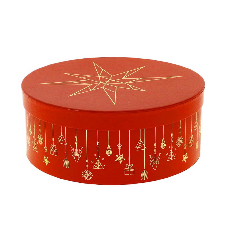 Boite à chapeau carton rouge Christmas Ø25 ROUGE CARTON | 16 Unité(s)