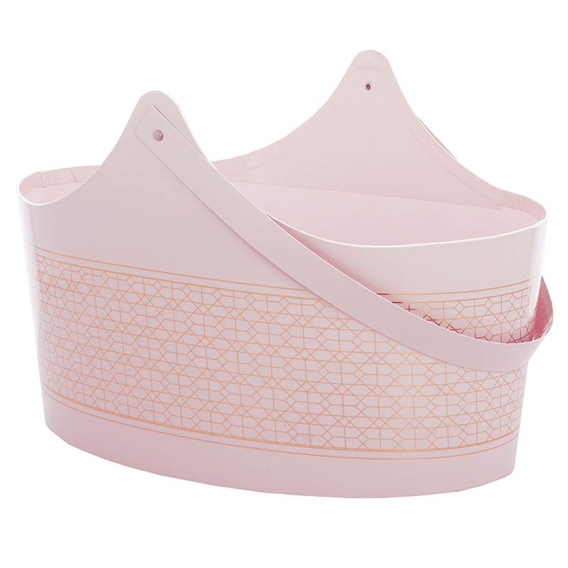 Panier trotteur rectangle carton Candy 36x25 ROSE CARTON | 20 Unité(s)