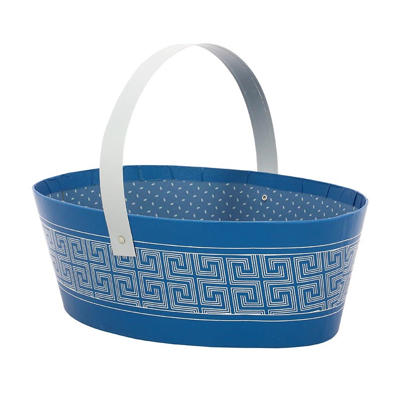 Panier trotteur ovale carton Icare 28x20 BLEU CARTON | 14 Unité(s)