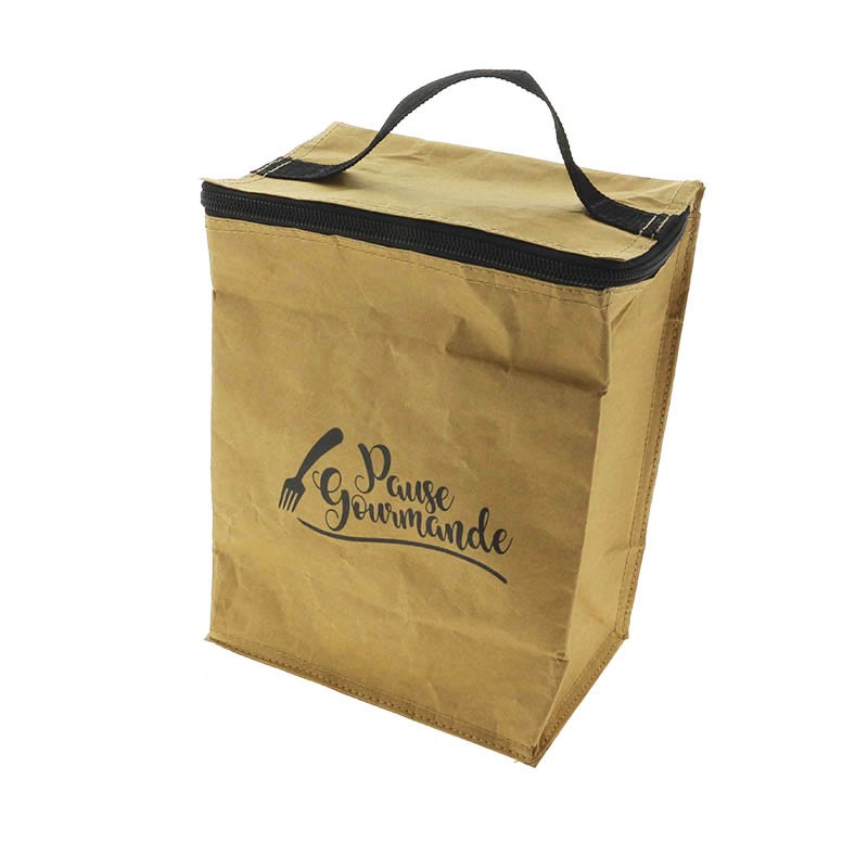 Sac cabas pliable isotherme Kraft 19x10 MARRON ISOTHERME | 100 Unité(s)