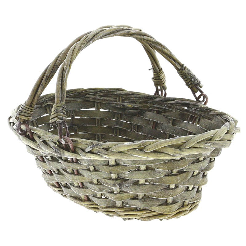 Panier ovale eclisse bois Jadis 28x20 GRIS BOIS | 60 Unité(s)