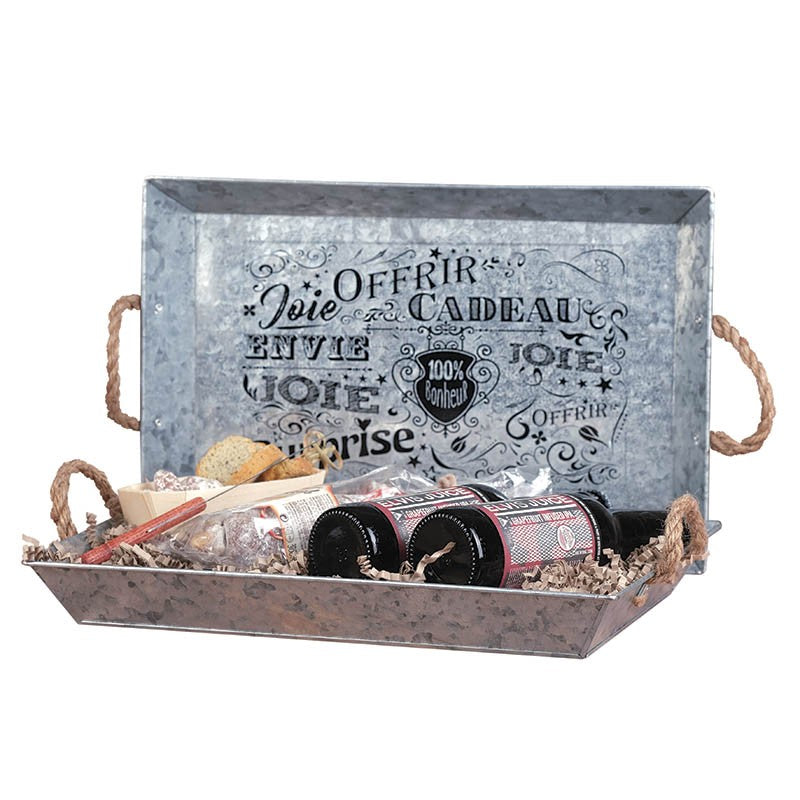 Platau rectangle zinc Comptoir 37x25 GRIS ZINC | 26 Unité(s)