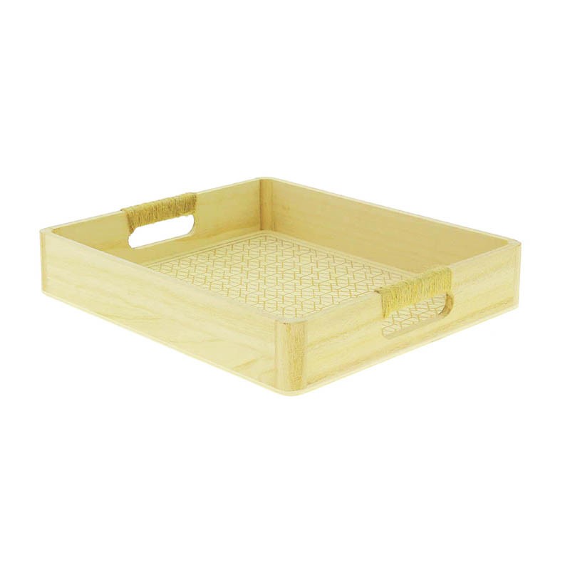 Plateau rectangle bois Sweety 28x25 BOIS BOIS | 24 Unité(s)